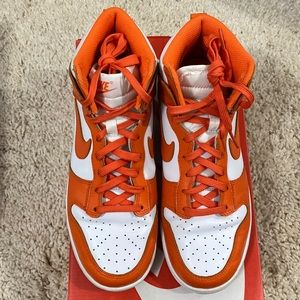 Orange Nike dunks